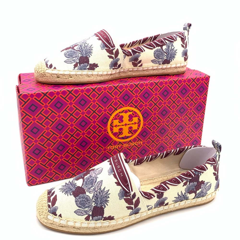 NIB Tory Burch GROSGRAIN ESPADRILLE, 7.5